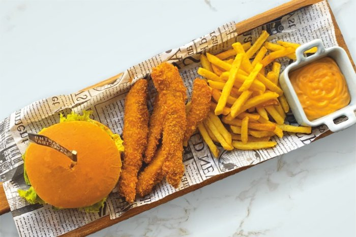 Пармасет с бургером с телячьим стейком