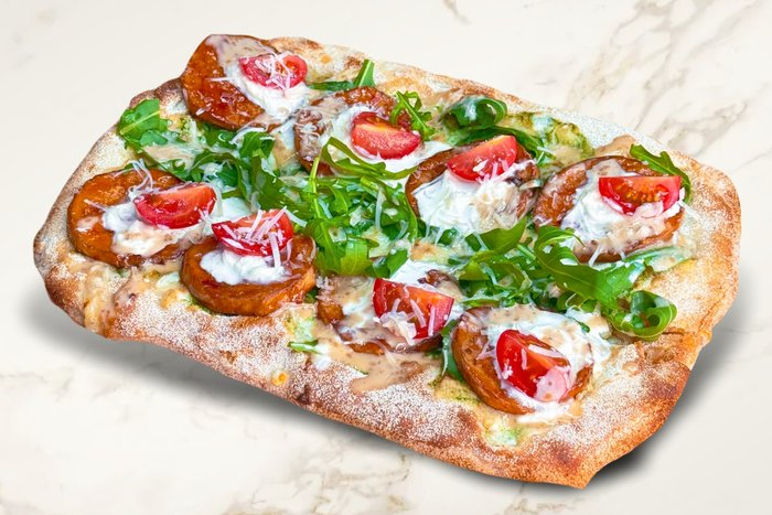 Римская пицца с баклажаном