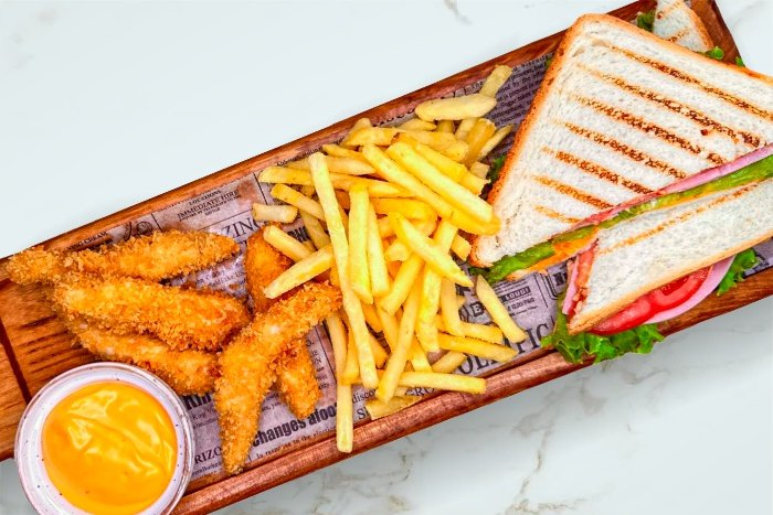 Пармасет сендвич с курицей