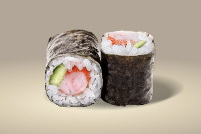 Классический ролл с креветкой